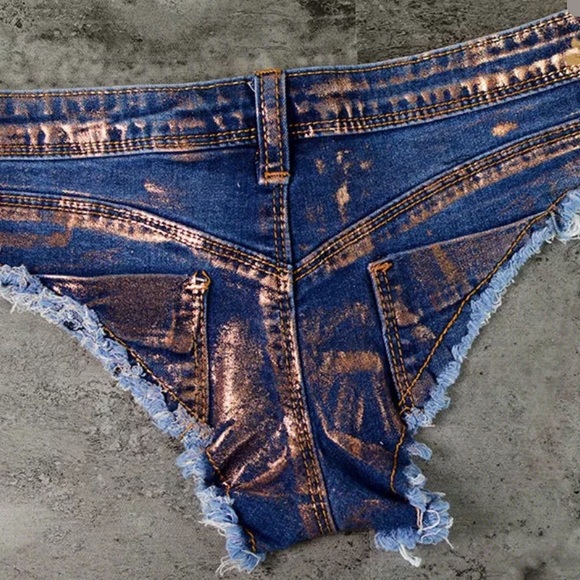 Shorts Denim Cheeky Booty Jean Cut Off Shorts Sexy Rave Poshmark